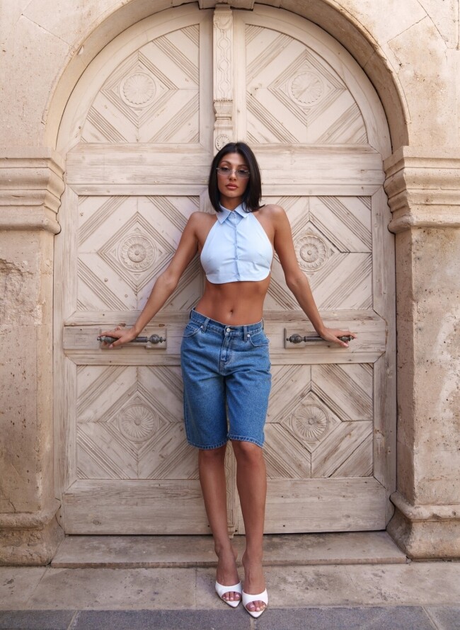 DOWNTOWN KISS BERMUDA JEANS
